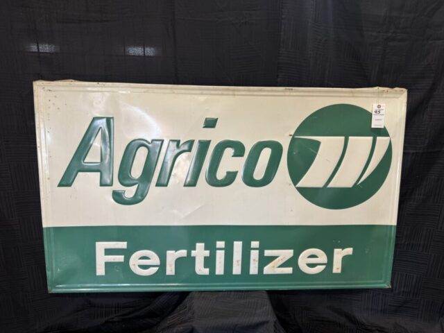 Vintage Agrico Fertilizer agricultural advertising sign collectible