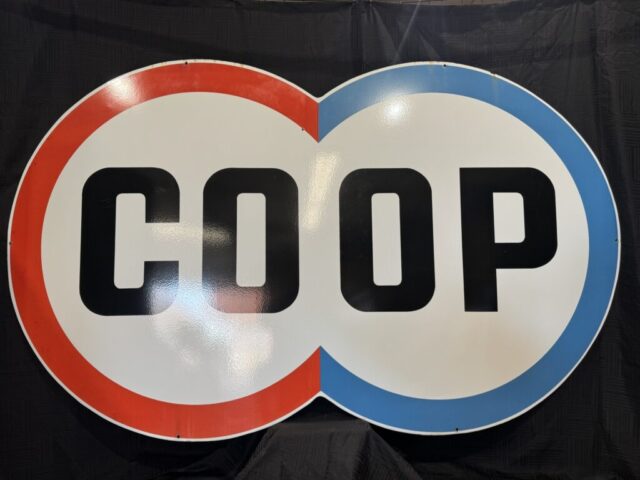 Vintage Conoco oil and gas advertising sign collectible