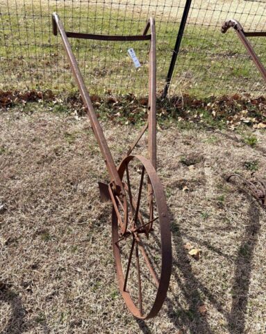 Antique Garden Row Plow for sale in online auction offered by Kiefer Auctioneers in Texas