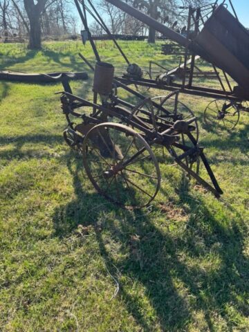 Antique farm items for sale in public auction offered by Kiefer Auctioneers in Texas