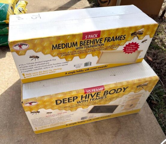 Beekeeping Medium and Deep Frames for sale in online farm auction offered by Kiefer Auctioneers in Texas