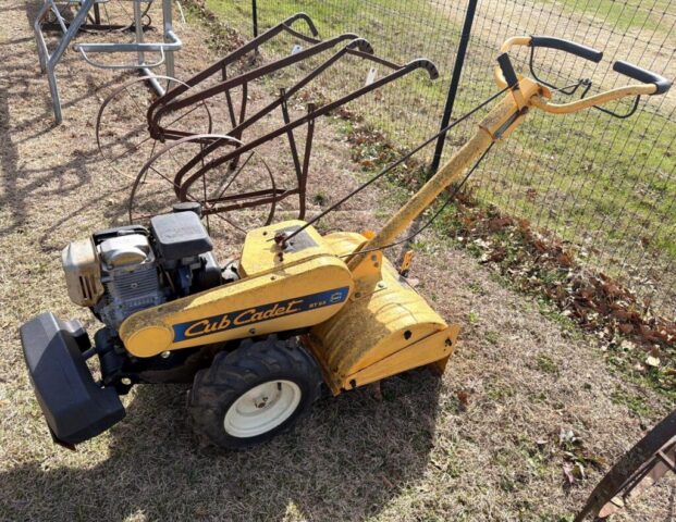 Cub Cadet RT65 Rear Tine Tiller in online farm auction offered by Kiefer Auctioneers in Texas
