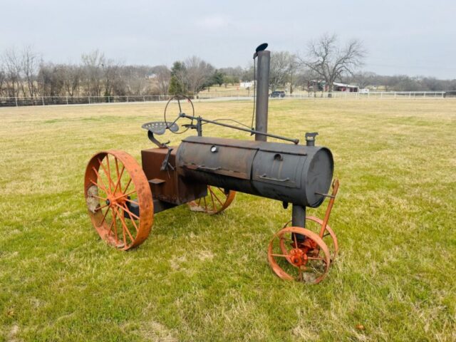 Custom smoker for sale in public auction offered by Kiefer Auctioneers in Texas