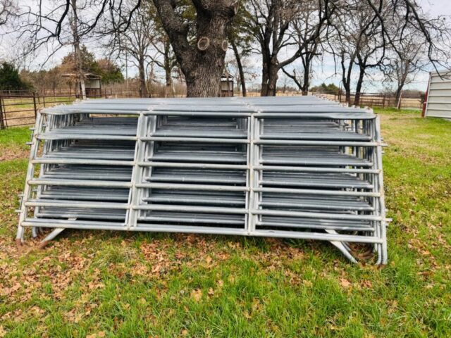 Livestock corral panels in online auction offered by Kiefer Auctioneers in Texas