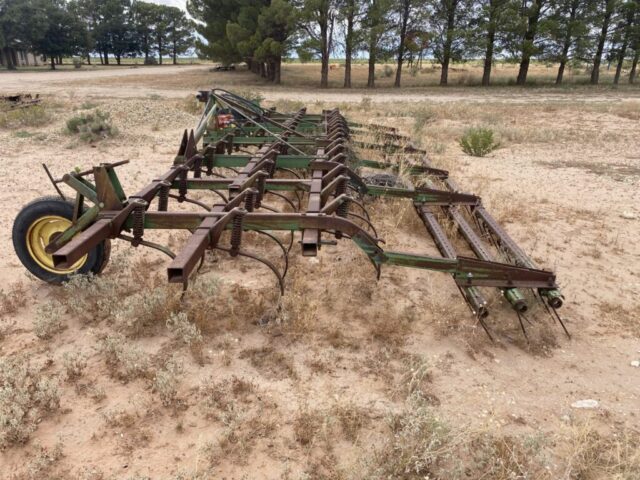 Field cultivators for sale in public auction offered by Kiefer Auctioneers in West Texas