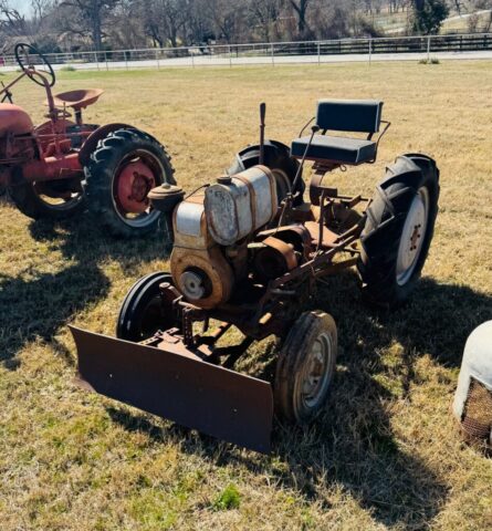 Gibson antique garden tractor in public farm auction offered by Kiefer Auctioneers in Texas