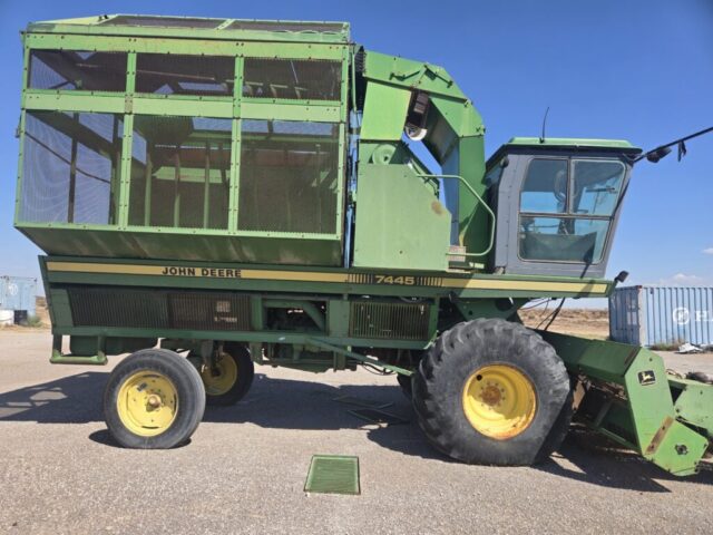 John Deere 7445 cotton stripper in public auction offered by Kiefer Auctioneers in West Texas