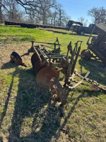 John Deere antique farm equipment for sale in public auction offered by Kiefer Auctioneers in Texas
