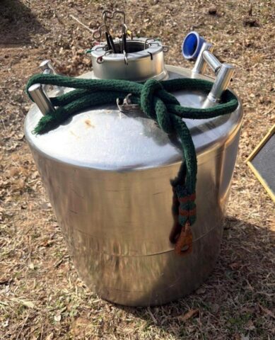 Stainless Steel Semen Tank in online farm auction offered by Kiefer Auctioneers in Texas