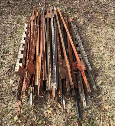 Steel T-Posts in online farm auction offered by Kiefer Auctioneers in Texas