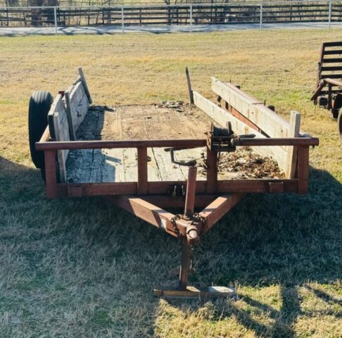 Utility trailer in public farm auction offered by Kiefer Auctioneers in Texas