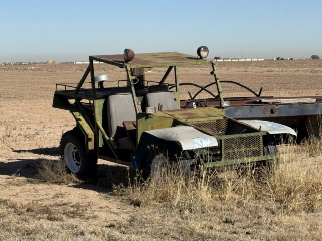 Vintage metal dune buggy for sale in public auction offered by Kiefer Auctioneers in West Texas