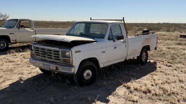 Vintage Ford truck in public auction offered by Kiefer Auctioneers in West Texas
