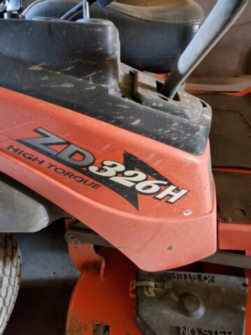 Kubota ZD326 Zero-Turn Mower in public auction offered by Kiefer Auctioneers in West Texas