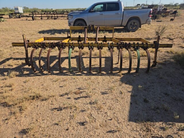 Chisel plow for sale in public auction offered by Kiefer Auctioneers in West Texas