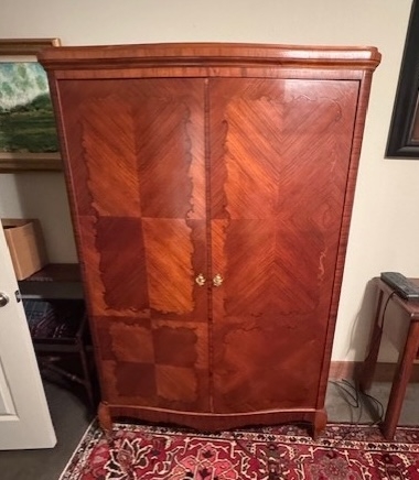 Antique walnut armoire in upcoming online auction offered by Kiefer Auctioneers in Texas