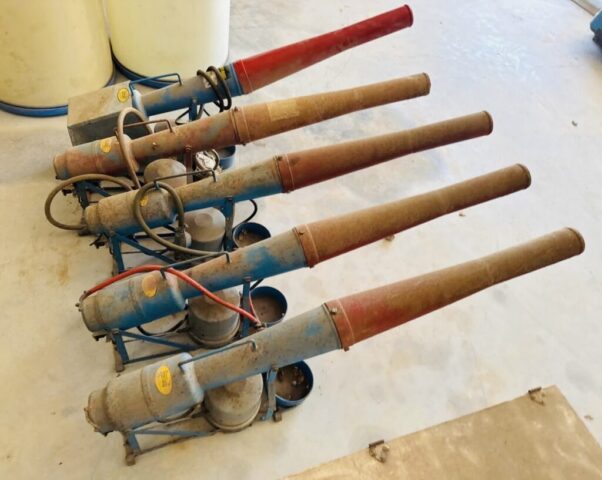 Bird cannons in upcoming online auction offered by Kiefer Auctioneers in Texas