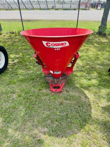 Cosmo 400 3-point hitch fertilizer spreader in upcoming auction offered by Kiefer Auctioneers in Texas