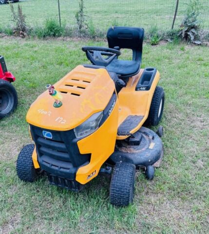 Cub Cadet riding lawnmower in upcoming public auction offered by Kiefer Auctioneers in Texas