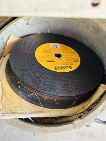 DEWALT 14-inch abrasive cut-off wheels in upcoming online auction offered by Kiefer Auctioneers in Texas