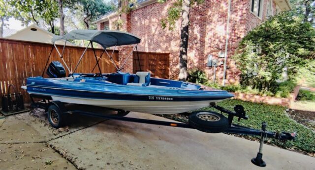 Fishing boat for sale in upcoming auction offered by Kiefer Auctioneers in Texas