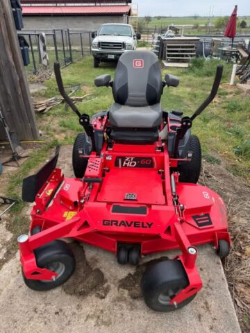 Gravely zero turn mower for sale in upcoming auction offered by Kiefer Auctioneers in Texas
