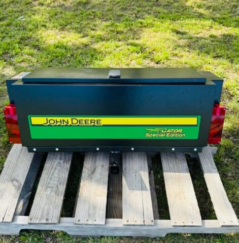 John Deere Gator Special Edition toolbox for utility vehicle in upcoming public auction offered by Kiefer Auctioneers in Texas