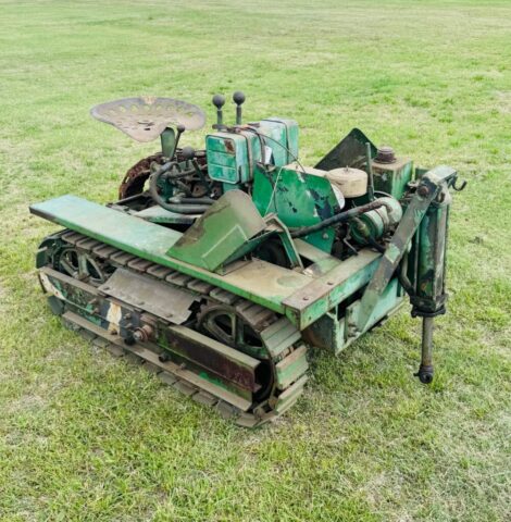 Vintage John Deere Agricat crawler in upcoming public auction offered by Kiefer Auctioneers in Texas