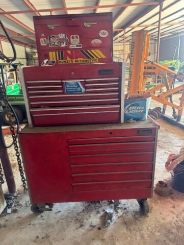 Snap-on toolbox in upcoming online auction offered by Kiefer Auctioneers in Texas