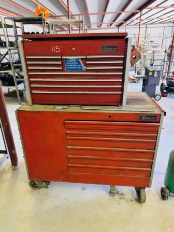 Snap-on toolbox for sale in upcoming online auction offered by Kiefer Auctioneers in Texas