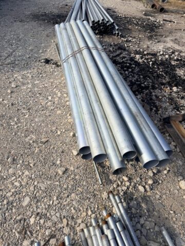 Galvanized steel pipe for sale in upcoming public auction offered by Kiefer Auctioneers in Texas