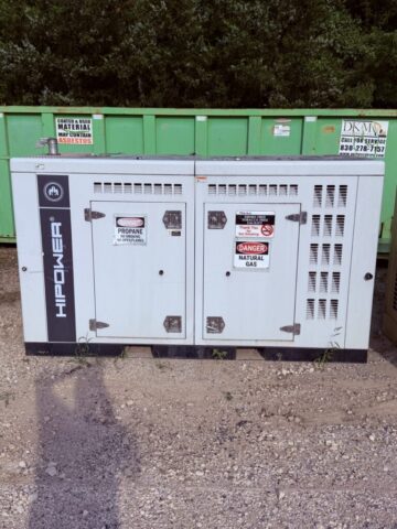 HIPower generator set for sale in upcoming public auction offered by Kiefer Auctioneers in Texas