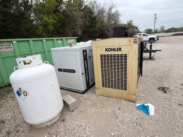 Kohler generator for sale in upcoming public auction offered by Kiefer Auctioneers in Texas