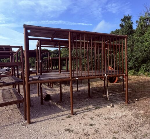 Material racking for sale in upcoming public auction offered by Kiefer Auctioneers in Texas