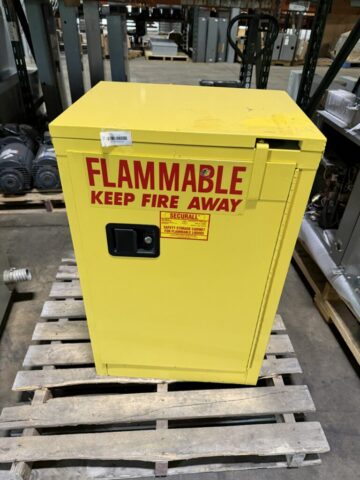 Securall safety cabinet for sale in upcoming public auction offered by Kiefer Auctioneers in Texas