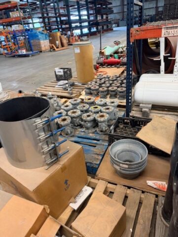 Stainless steel pipe repair clamp for sale in upcoming public auction offered by Kiefer Auctioneers in Texas