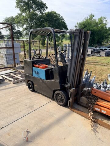 Yale forklift for sale in upcoming public auction offered by Kiefer Auctioneers in Texas