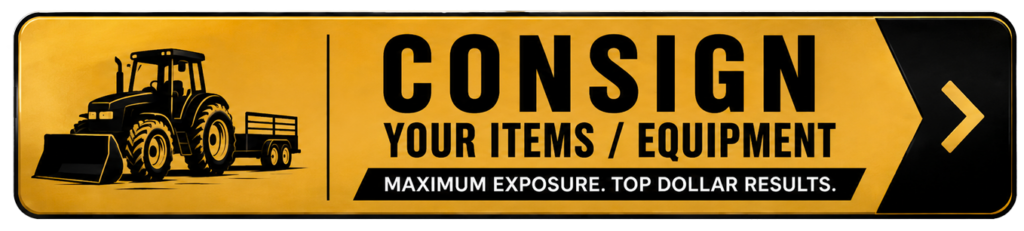 Consign equipment and items with Kiefer Auctioneers in their upcoming auction in Texas